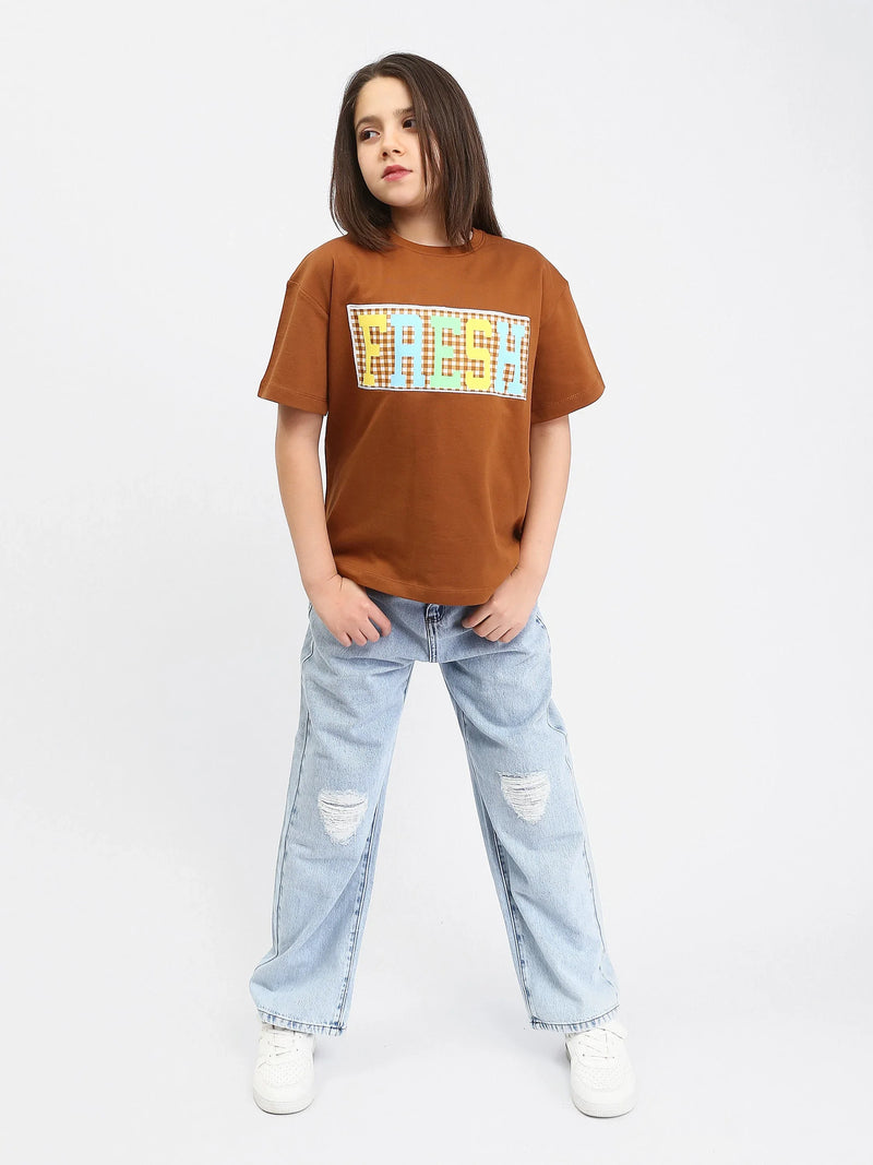 T-shirt "FRESH" pour Filles Adolescents - TSH24SPRO70906MR1
