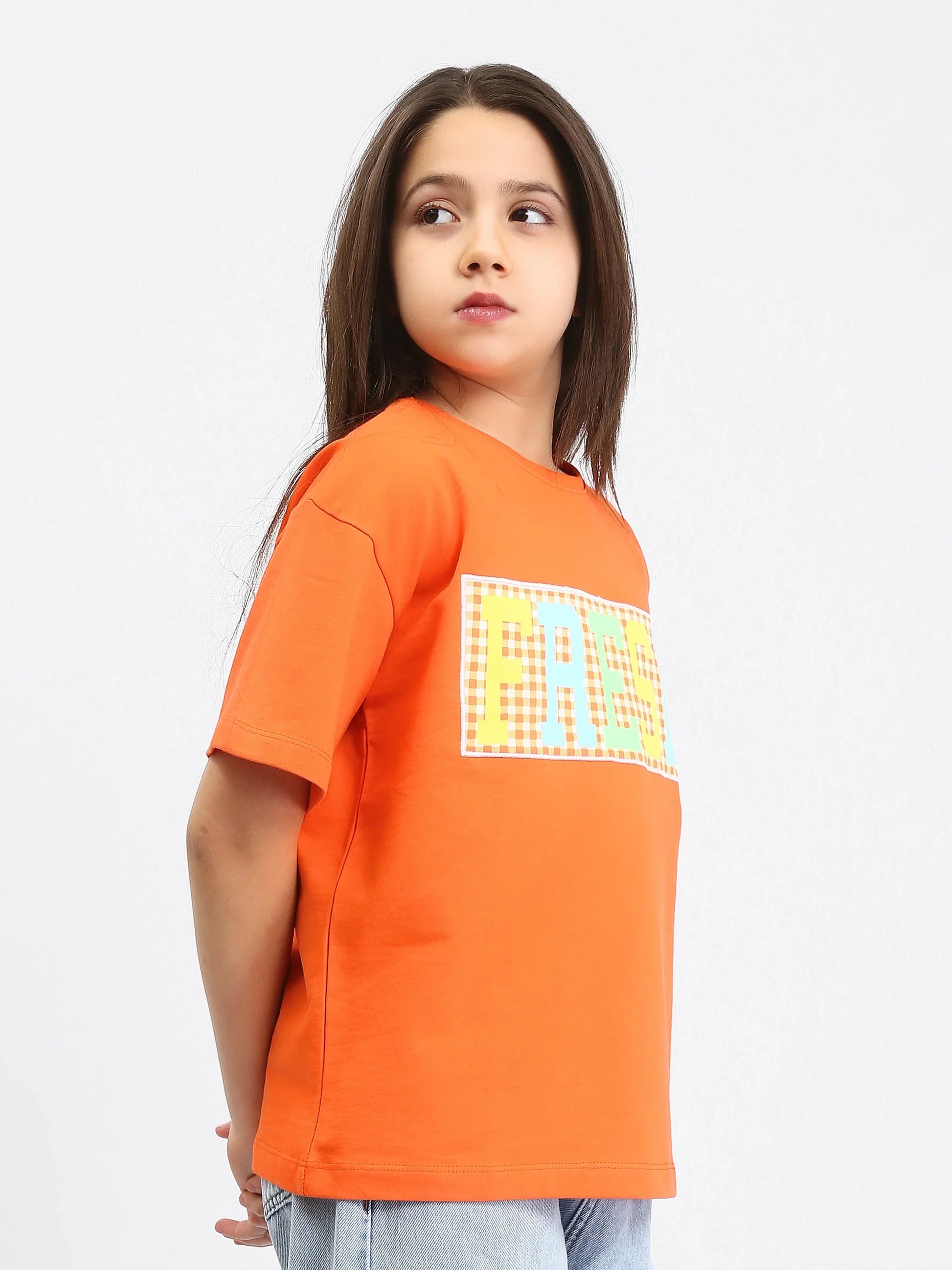 T-shirt "FRESH" pour Filles Adolescents - TSH24SPRO70906MR1 - Justyol
