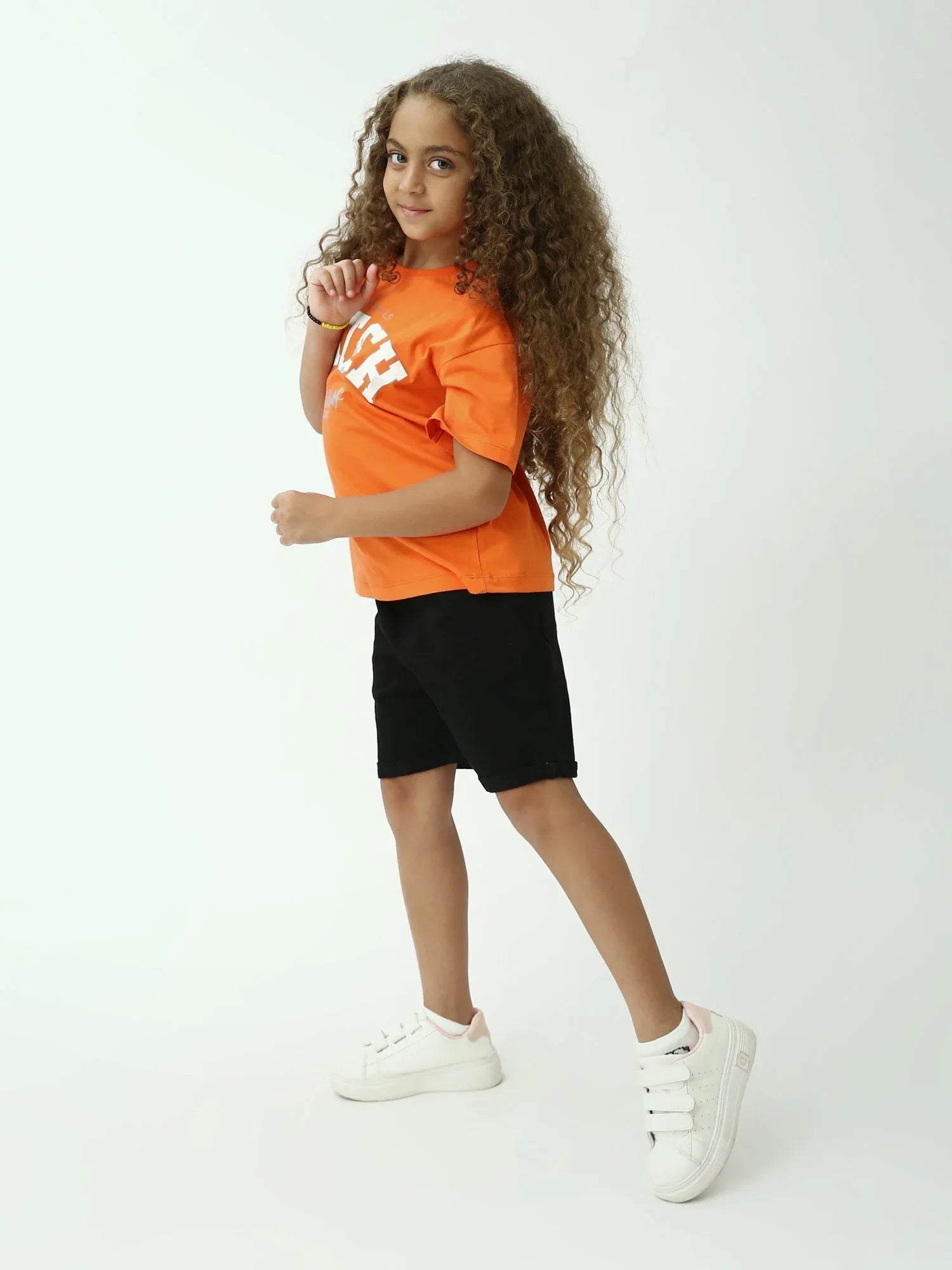 T-shirt fille oversize à manches courtes, imprimé Match Tennis Club – TSH24SPRO70907MG1 - Justyol