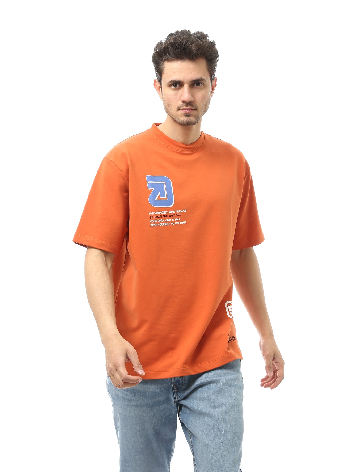 T-shirt pour homme à manches courtes avec impression distinctive - TSH24SPRS20046TM1