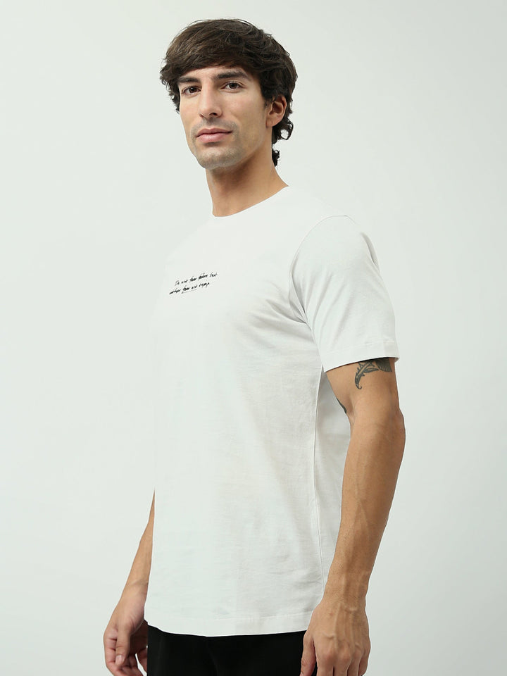 T-shirt Homme Minimaliste à Message Imprimé - TSH24SPRS20265TM1