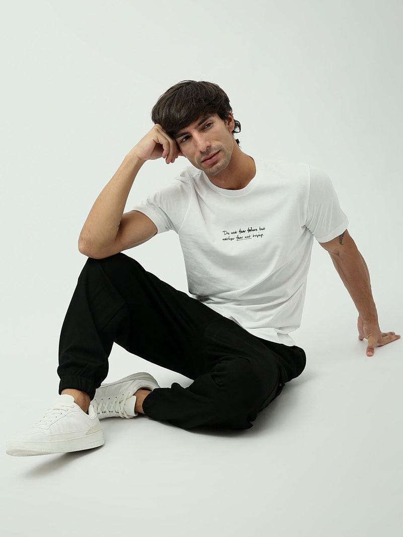 T-shirt Homme Minimaliste à Message Imprimé - TSH24SPRS20265TM1