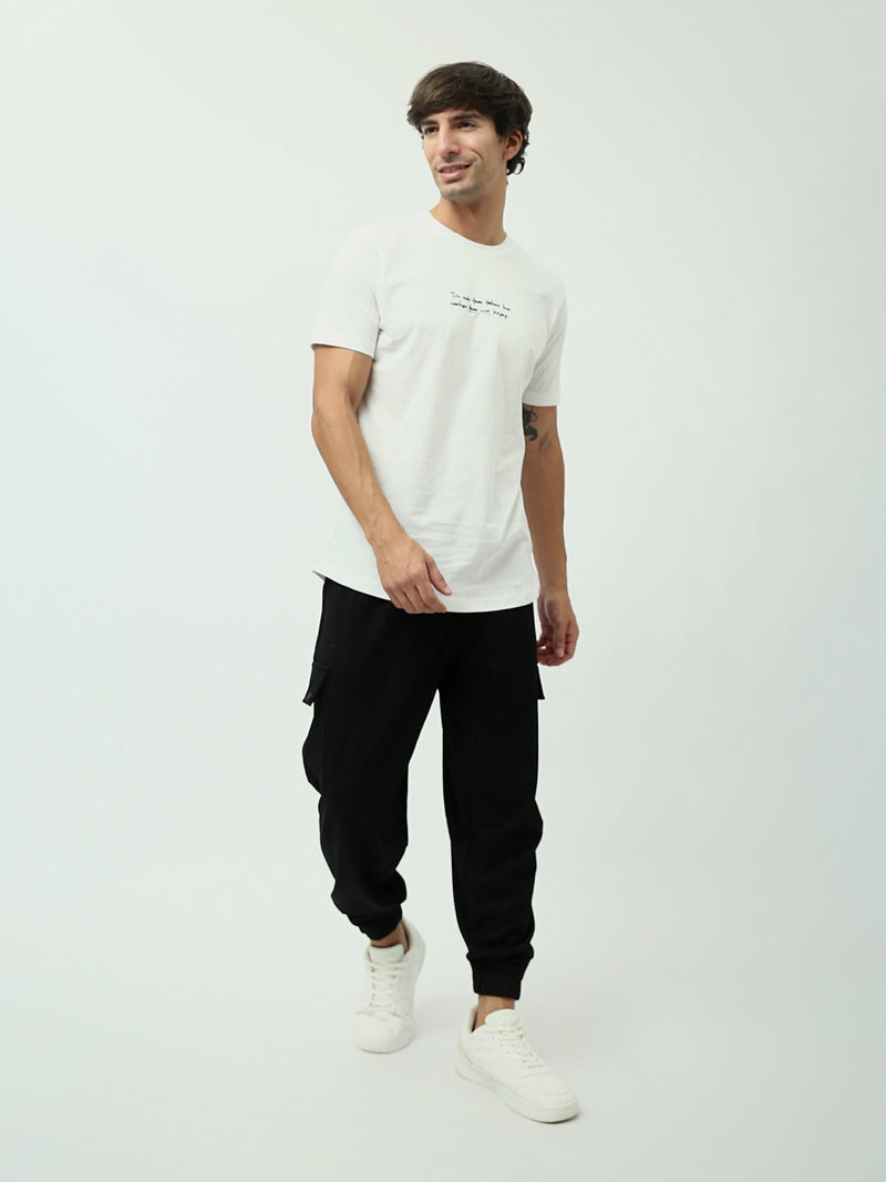 T-shirt Homme Minimaliste à Message Imprimé - TSH24SPRS20265TM1