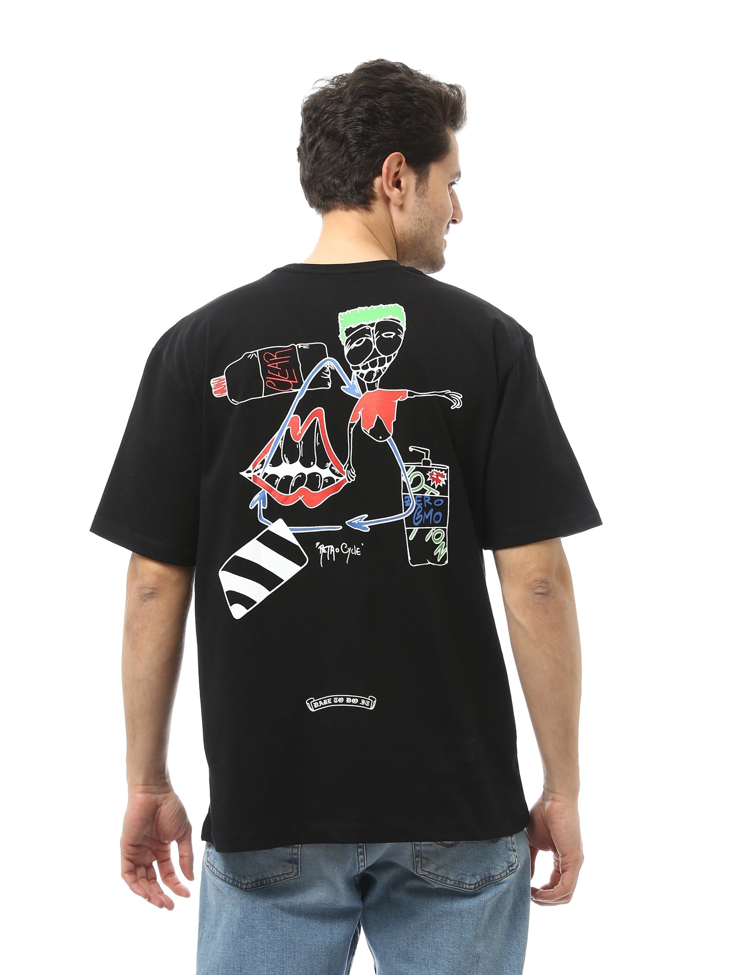 T-shirt Homme à Imprimé Graphique – Style Urbain et Confort - TSH24SPRS20914TM1