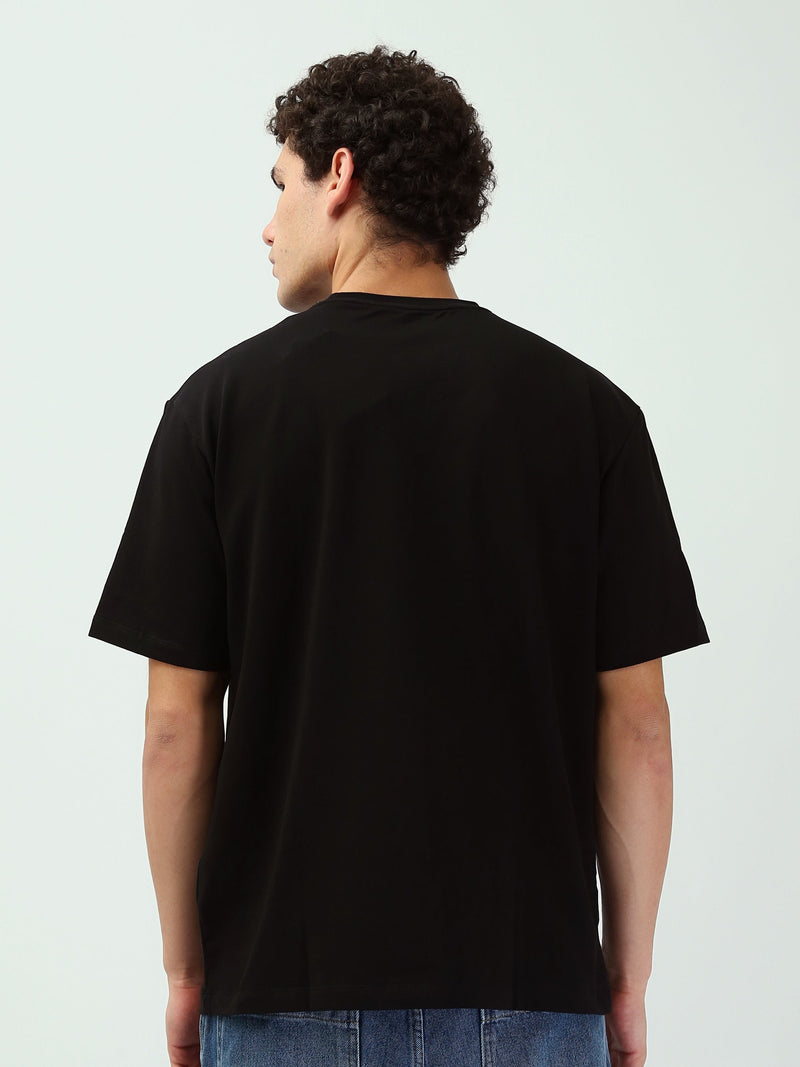 T-shirt Noir Graphique pour Homme - Confort et Style Épuré - TSH25SBRS20529TM1