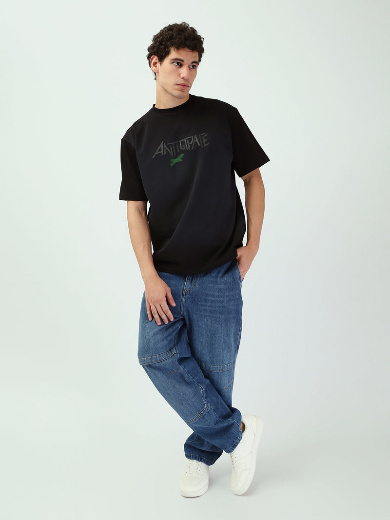 T-shirt Noir Graphique pour Homme - Confort et Style Épuré - TSH25SBRS20529TM1