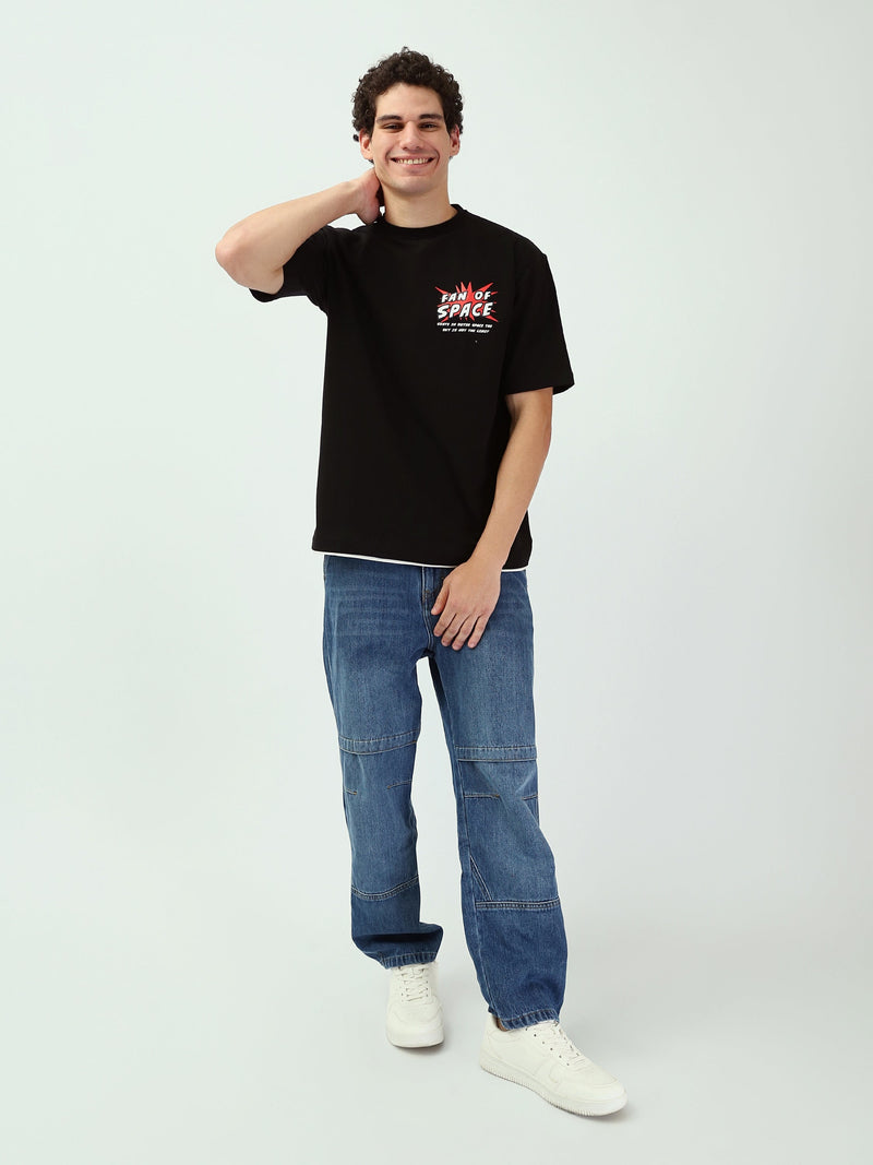 T-Shirt Oversize Homme à Imprimé Graphique – Style Streetwear - TSH25SBRS20530TM1