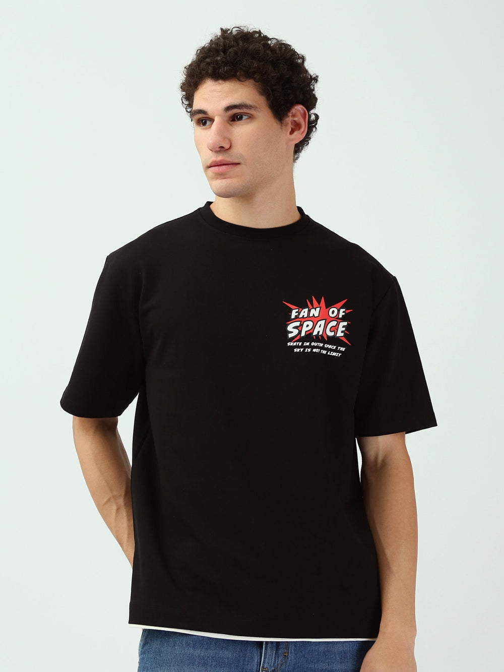 T-Shirt Oversize Homme à Imprimé Graphique – Style Streetwear - TSH25SBRS20530TM1