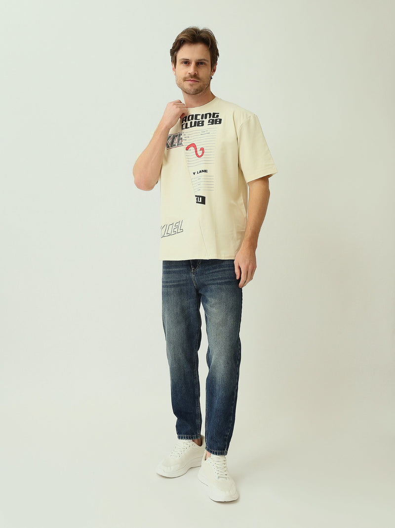 T-shirt homme à manches courtes avec imprimé graphique – Style racing urbain - TSH25SBRS20532TM1