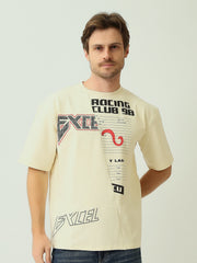 T-shirt homme à manches courtes avec imprimé graphique – Style racing urbain - TSH25SBRS20532TM1