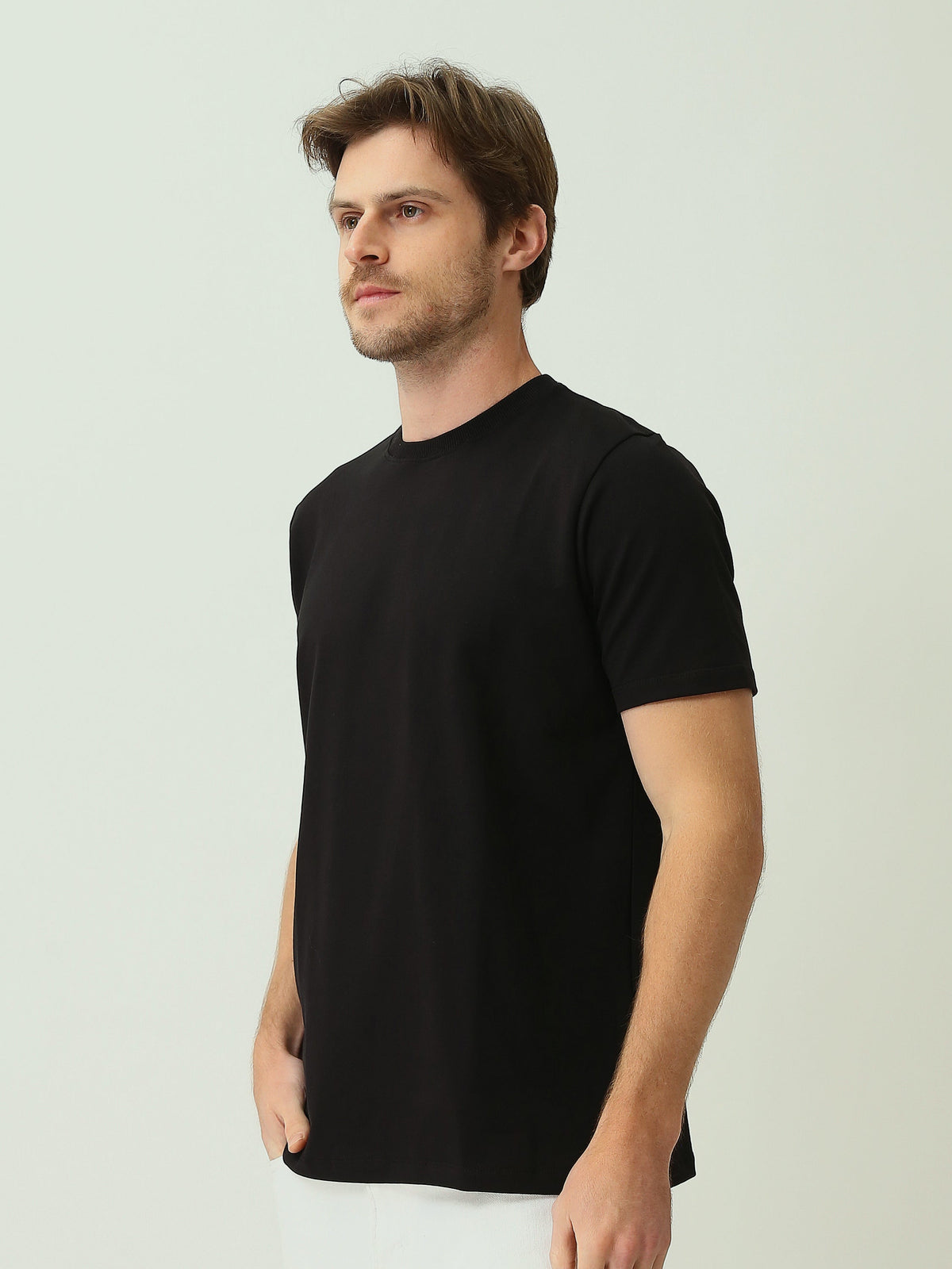 T-Shirt Homme Regular Fit Uni à Col Rond - TSH25SBRS20555TM1