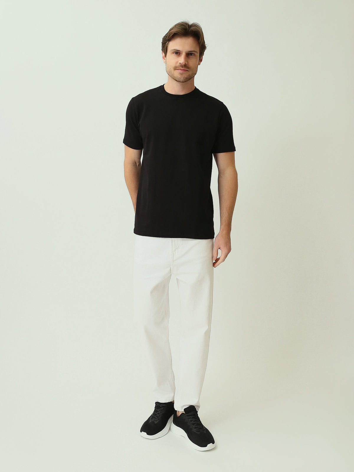 T-Shirt Homme Regular Fit Uni à Col Rond - TSH25SBRS20555TM1