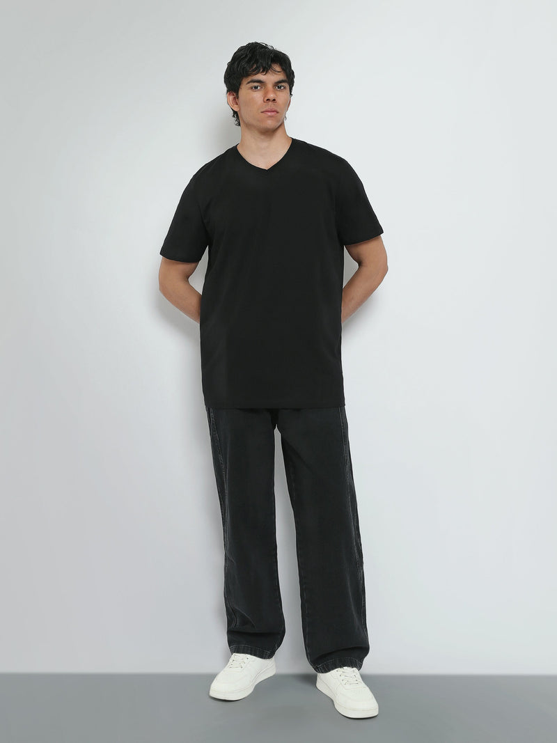 T-shirt Homme Basique à Col V et Manches Courtes - TSH25SBVS20557TM1