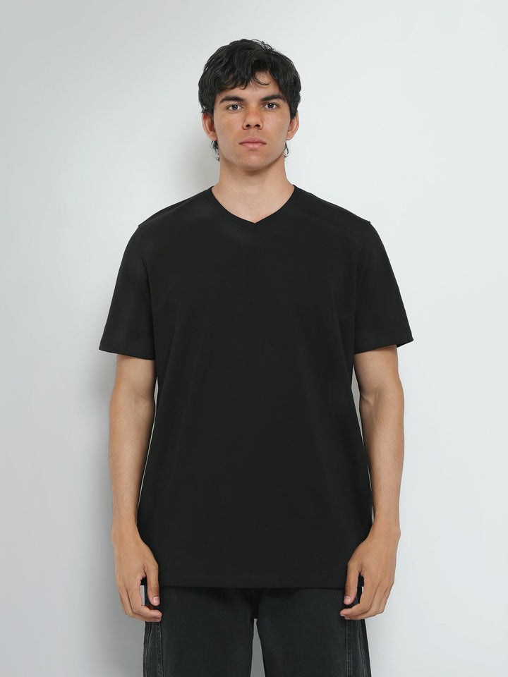 T-shirt Homme Basique à Col V et Manches Courtes - TSH25SBVS20557TM1
