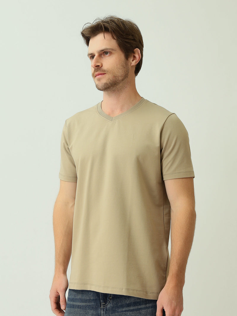T-shirt Homme Basique à Col V et Manches Courtes - TSH25SBVS20557TM1