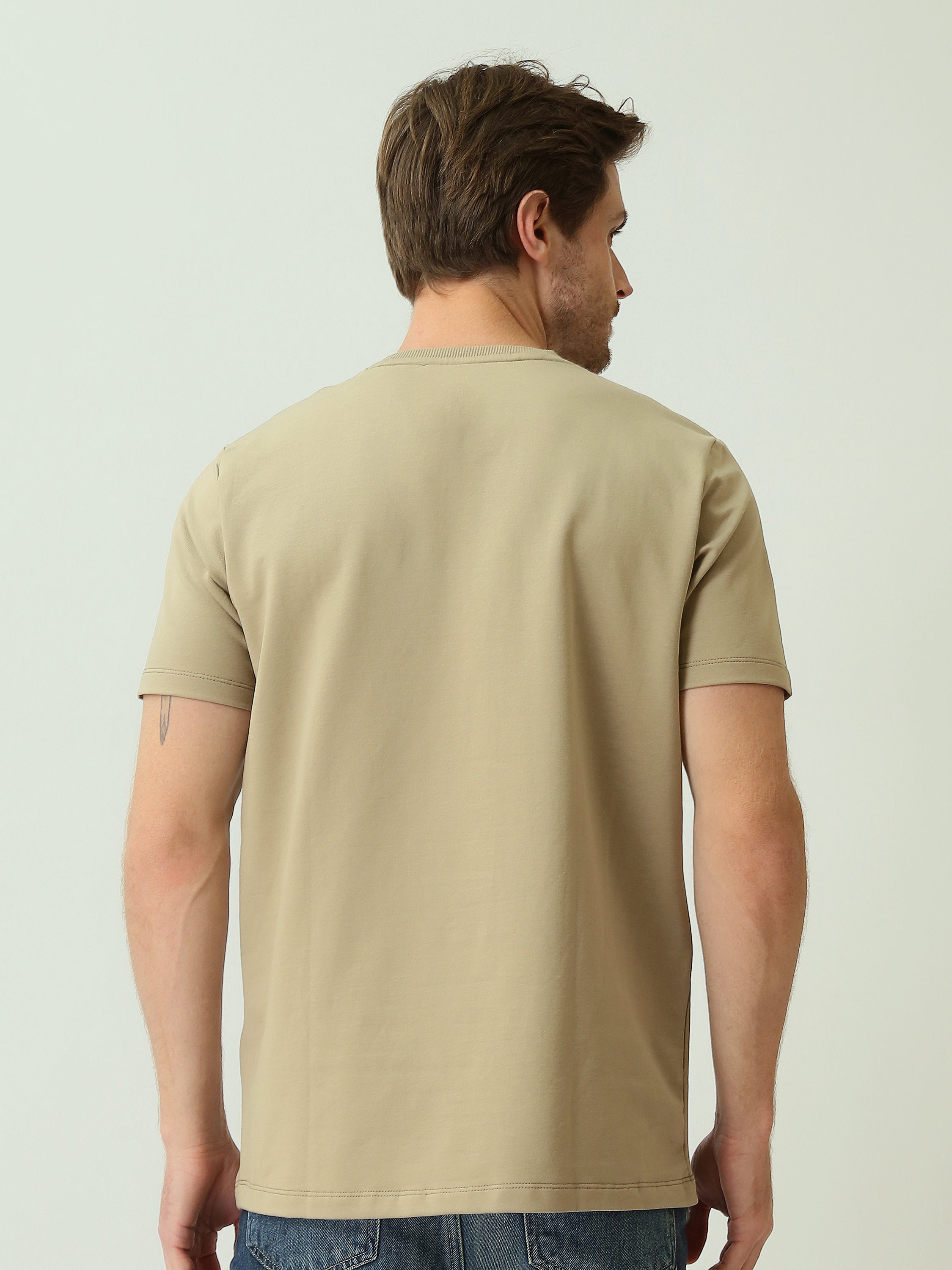 T-shirt Homme Basique à Col V et Manches Courtes - TSH25SBVS20557TM1