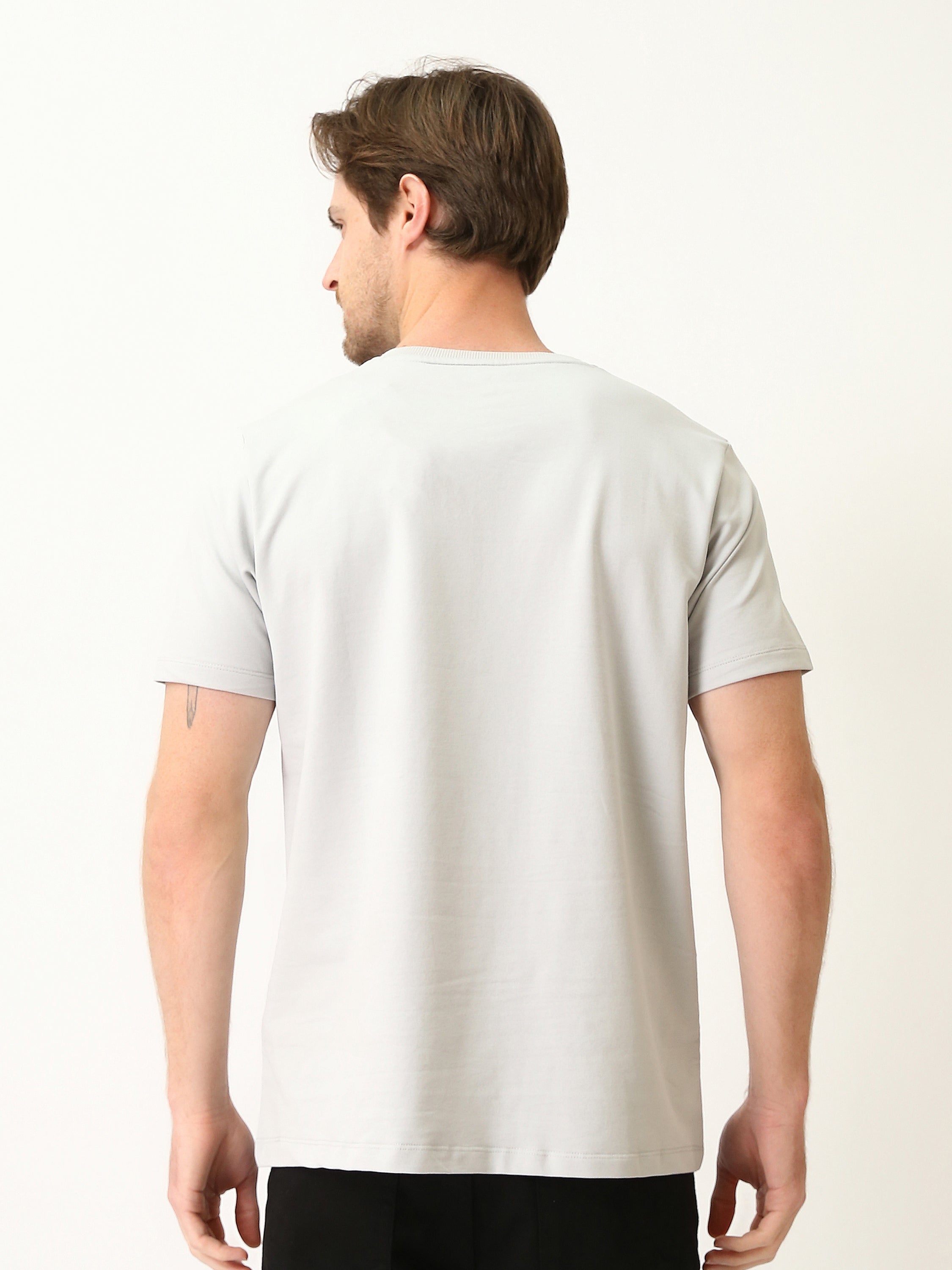 T-shirt Homme Basique à Col V et Manches Courtes - TSH25SBVS20557TM1
