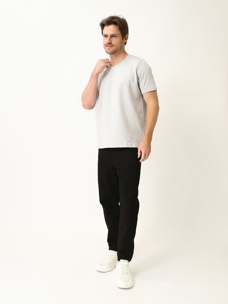 T-shirt Homme Basique à Col V et Manches Courtes - TSH25SBVS20557TM1