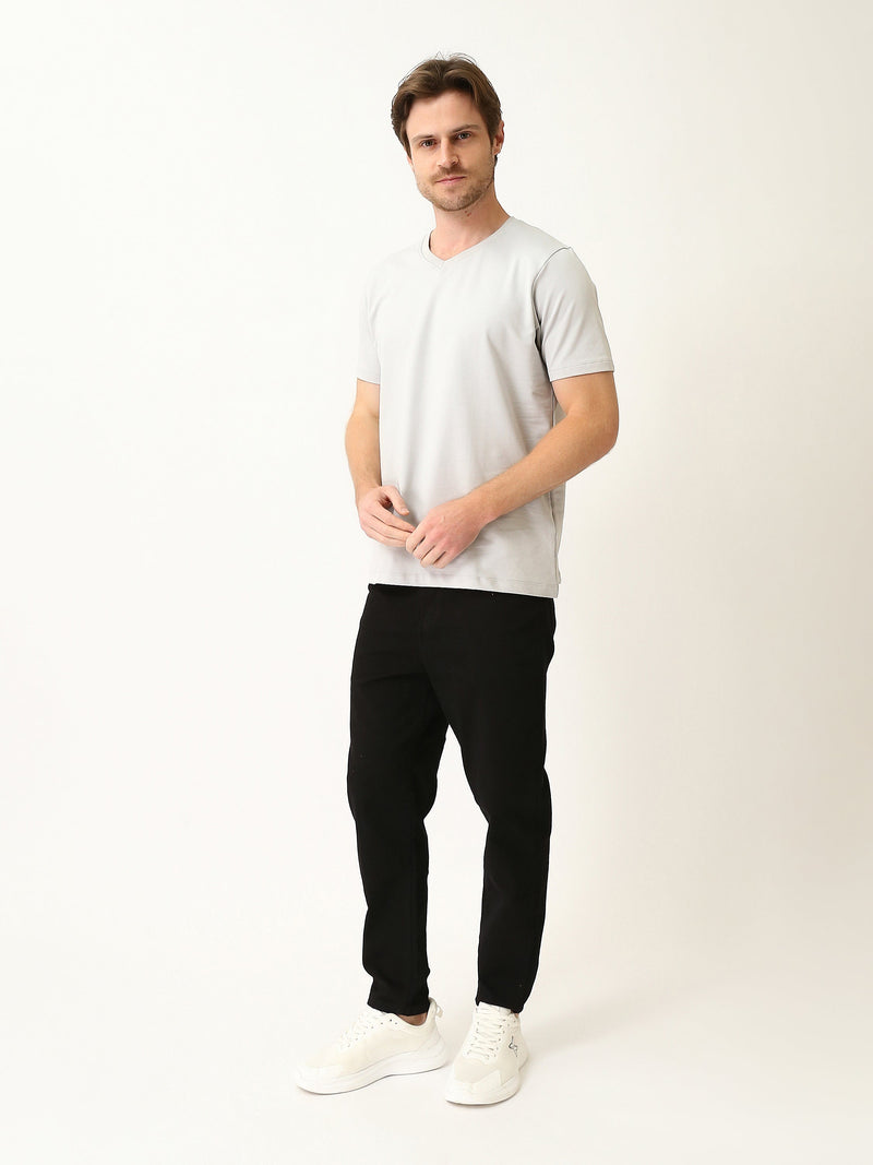 T-shirt Homme Basique à Col V et Manches Courtes - TSH25SBVS20557TM1