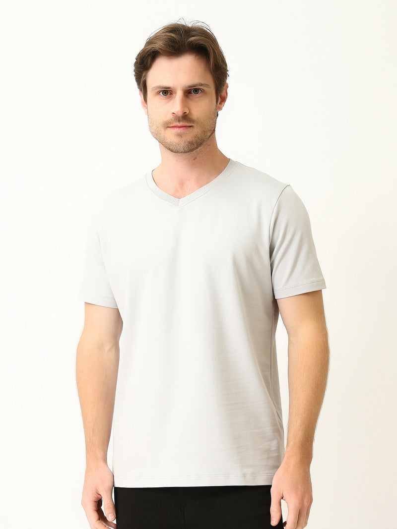 T-shirt Homme Basique à Col V et Manches Courtes - TSH25SBVS20557TM1