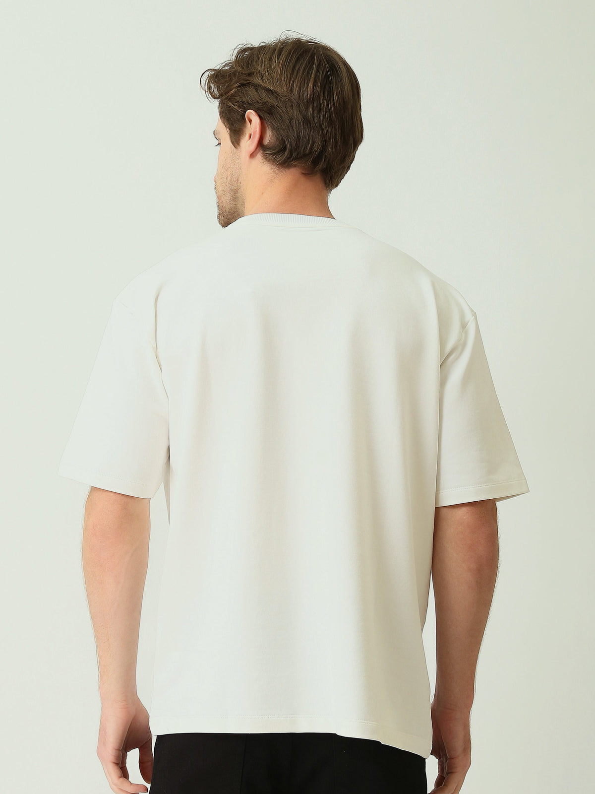 T-Shirt Homme Oversize à Empiècement Graphique - TSH25SCRO20431TM1