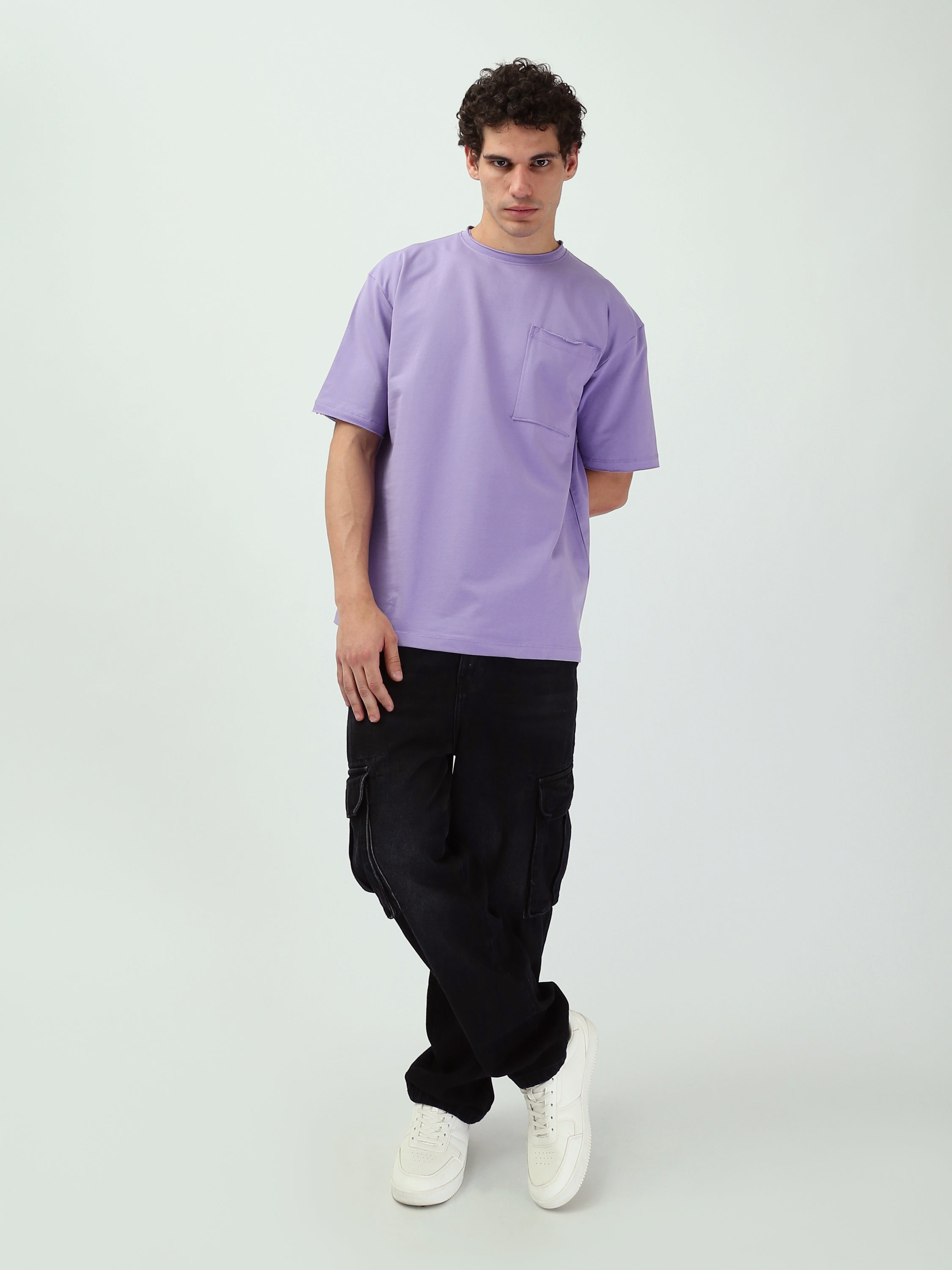 T-Shirt Homme Oversize avec Poche Poitrine - TSH25SERO20328TM1