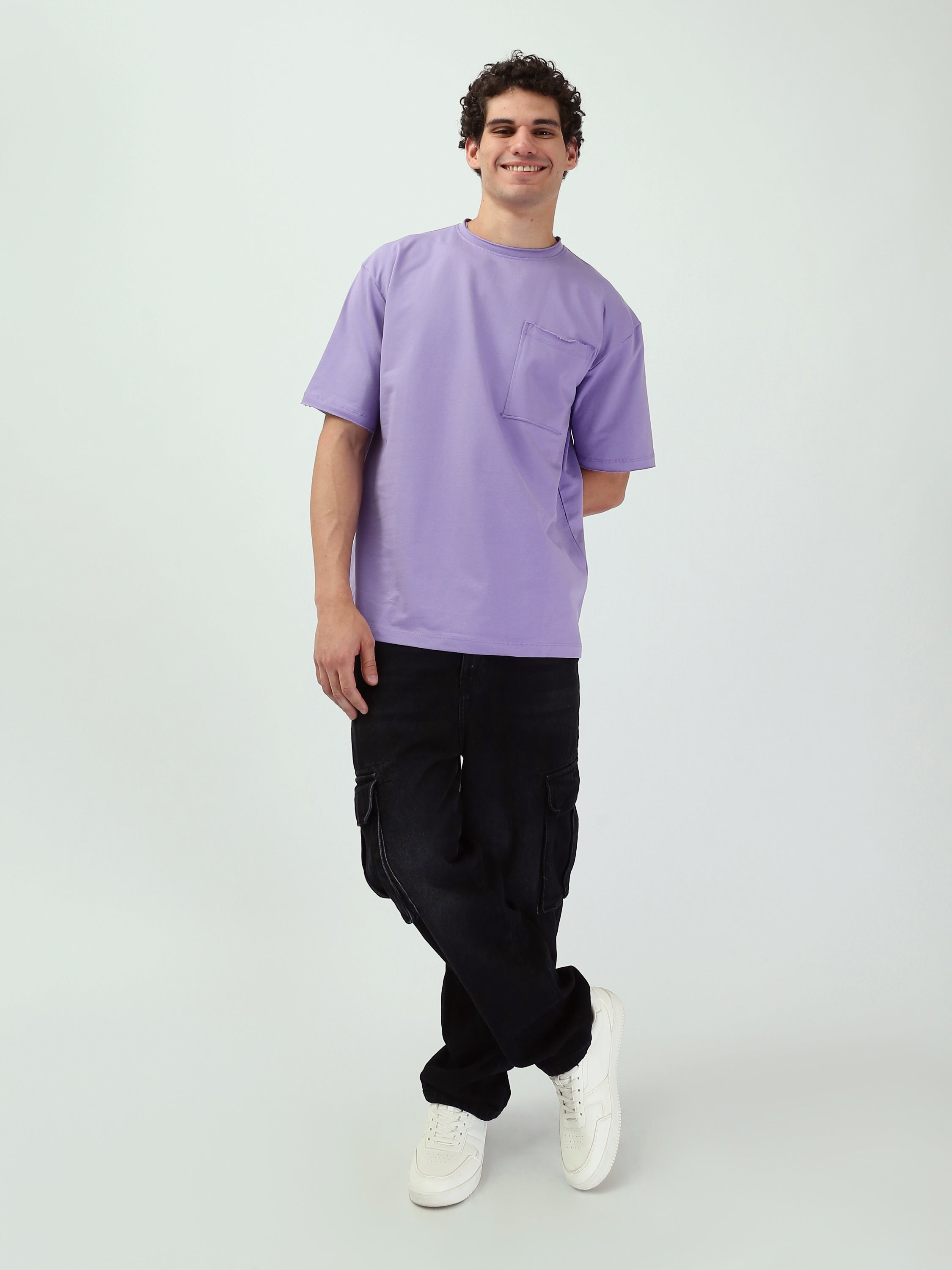 T-Shirt Homme Oversize avec Poche Poitrine - TSH25SERO20328TM1