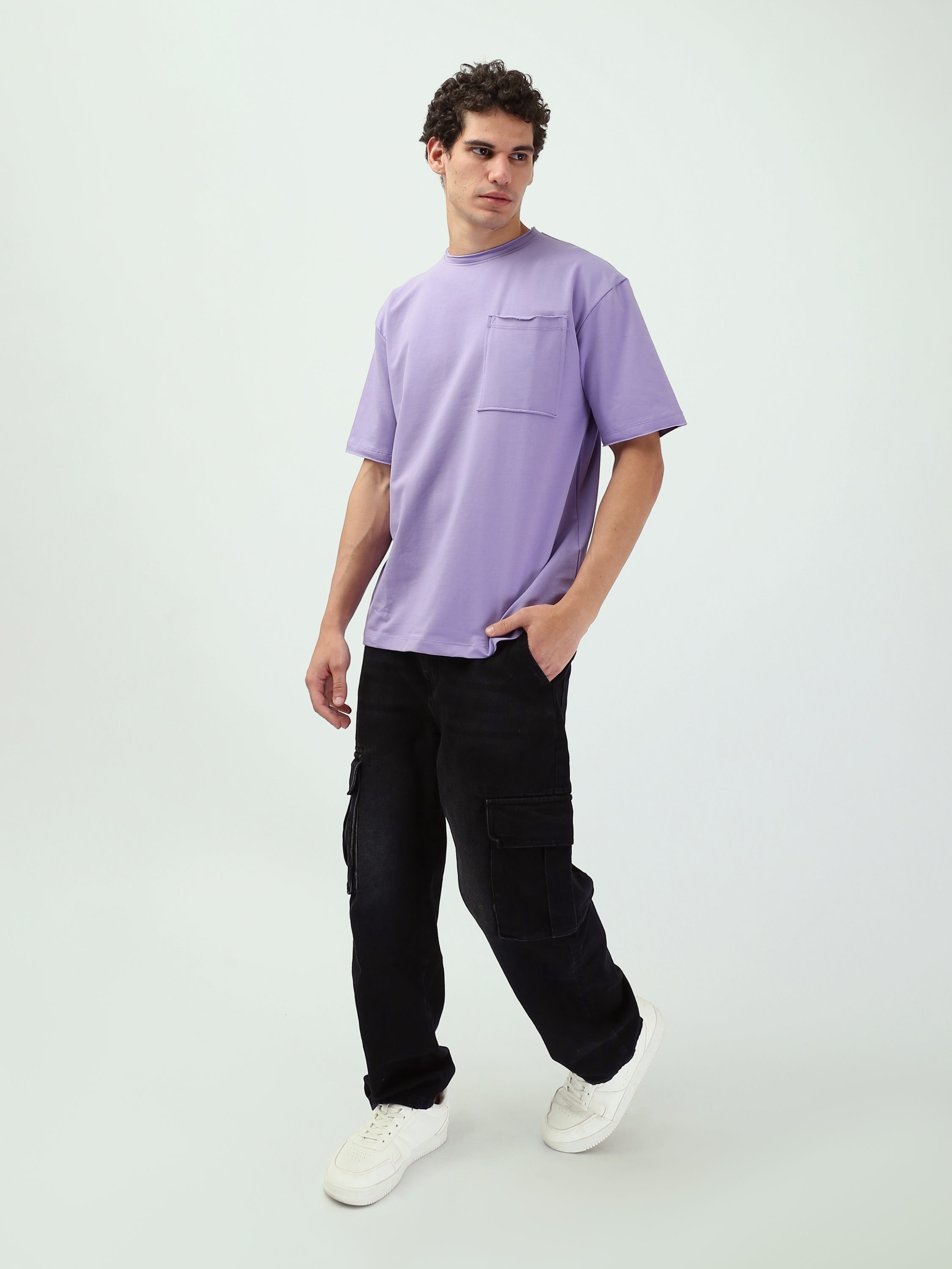 T-Shirt Homme Oversize avec Poche Poitrine - TSH25SERO20328TM1