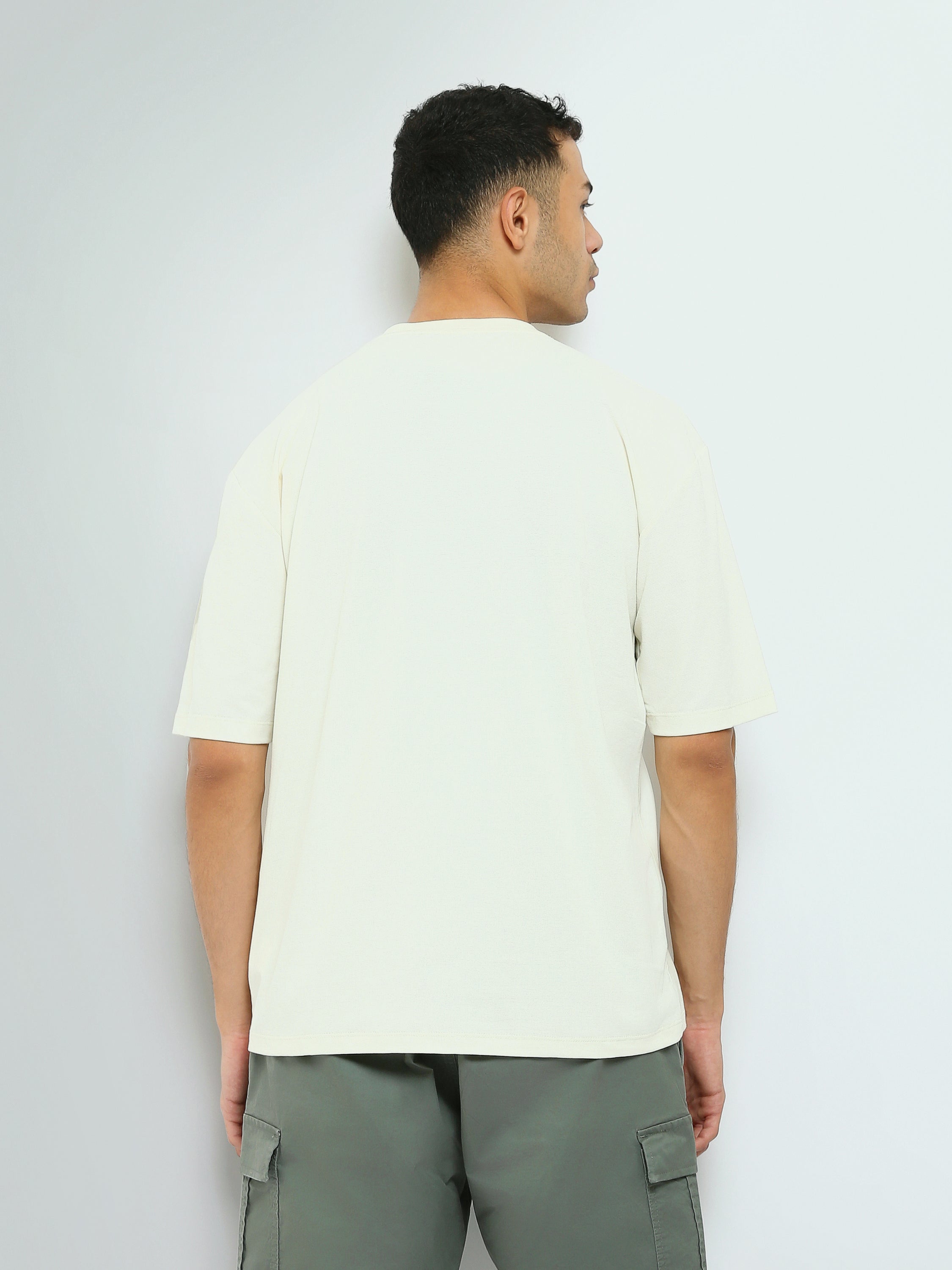 T-shirt Homme Oversize à Imprimé Typographique - TSH25SPR20279TM1