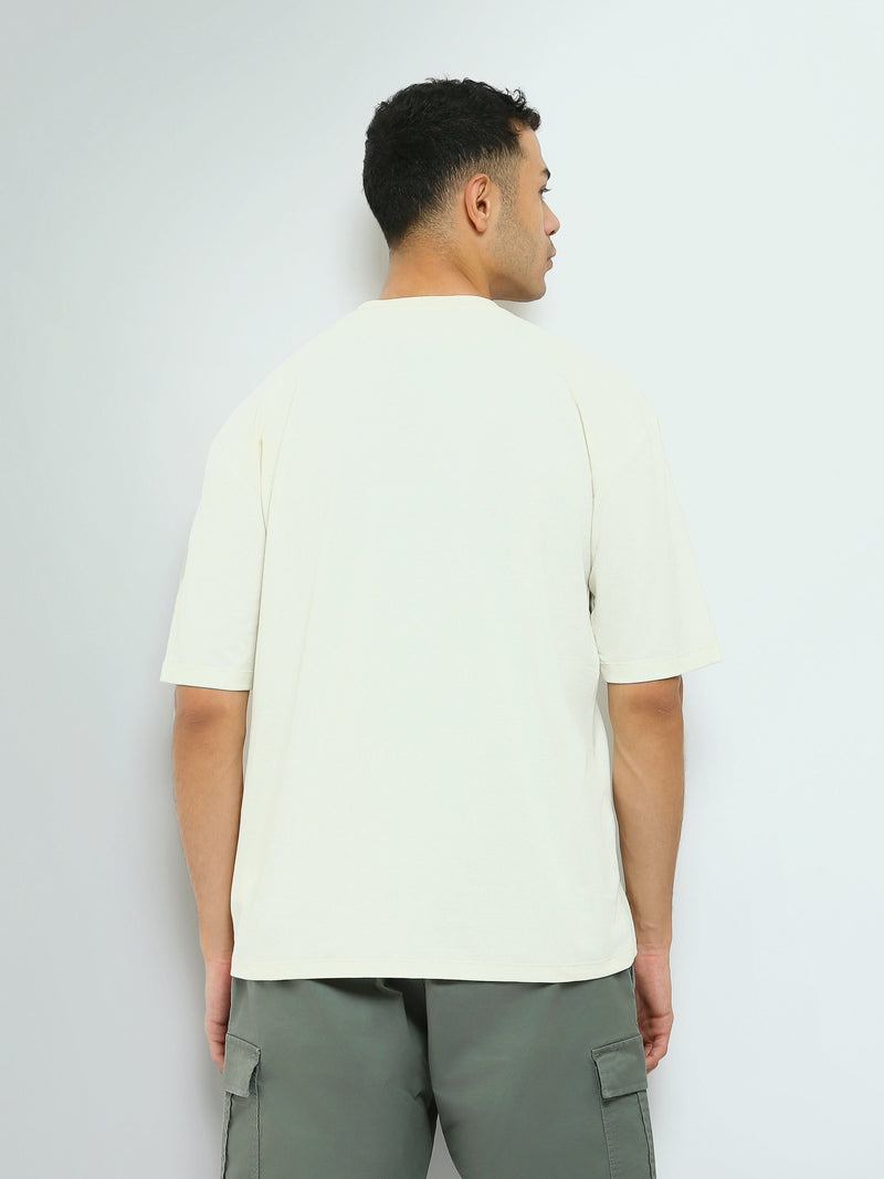 T-shirt Homme Oversize à Imprimé Typographique - TSH25SPR20279TM1