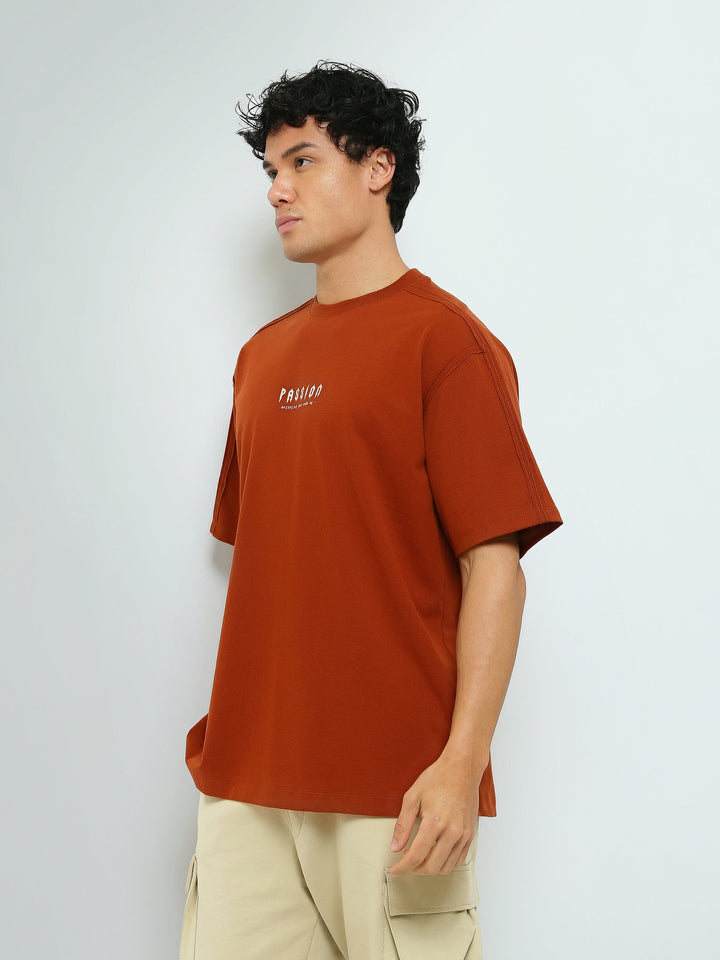 T-Shirt Homme Oversize à Petit Imprimé – Style Urbain - TSH25SPR20280TM1
