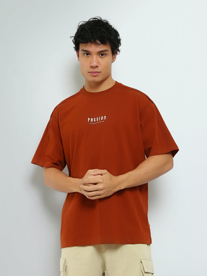 T-Shirt Homme Oversize à Petit Imprimé – Style Urbain - TSH25SPR20280TM1