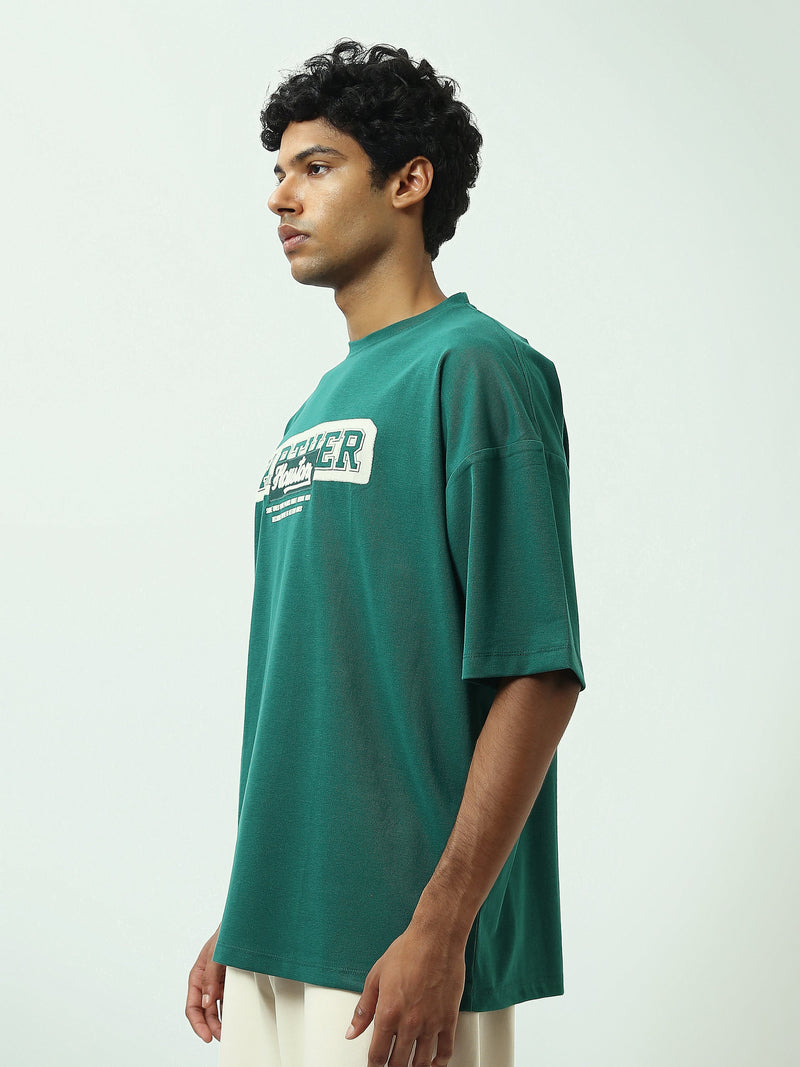 T-Shirt Homme Oversize à Imprimé Graphique sur la Poitrine - TSH25SPR20303TM1