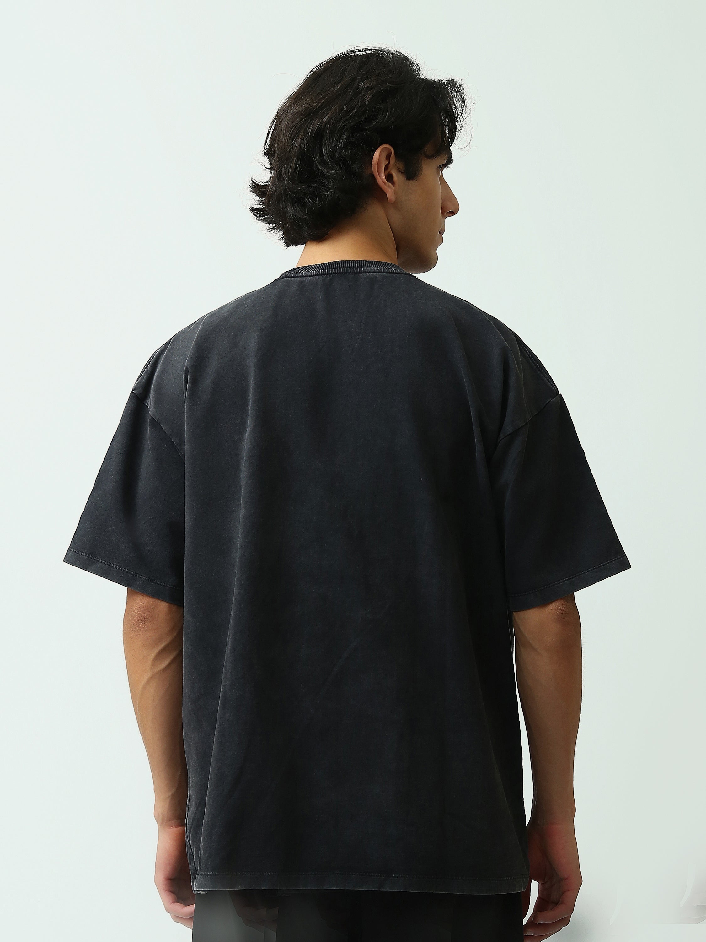 T-Shirt Homme Oversize Imprimé à Effet Superposé - TSH25SPR20329TM1