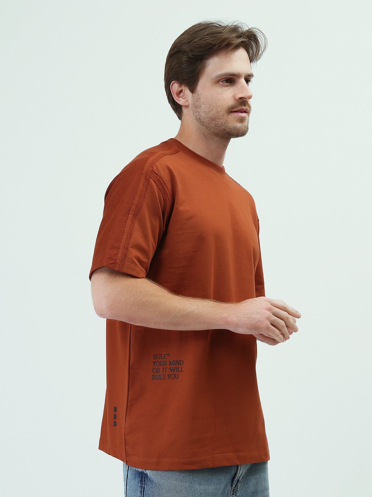 T-shirt Homme Oversize Minimaliste à Manches Courtes - TSH25SPR20331TM1
