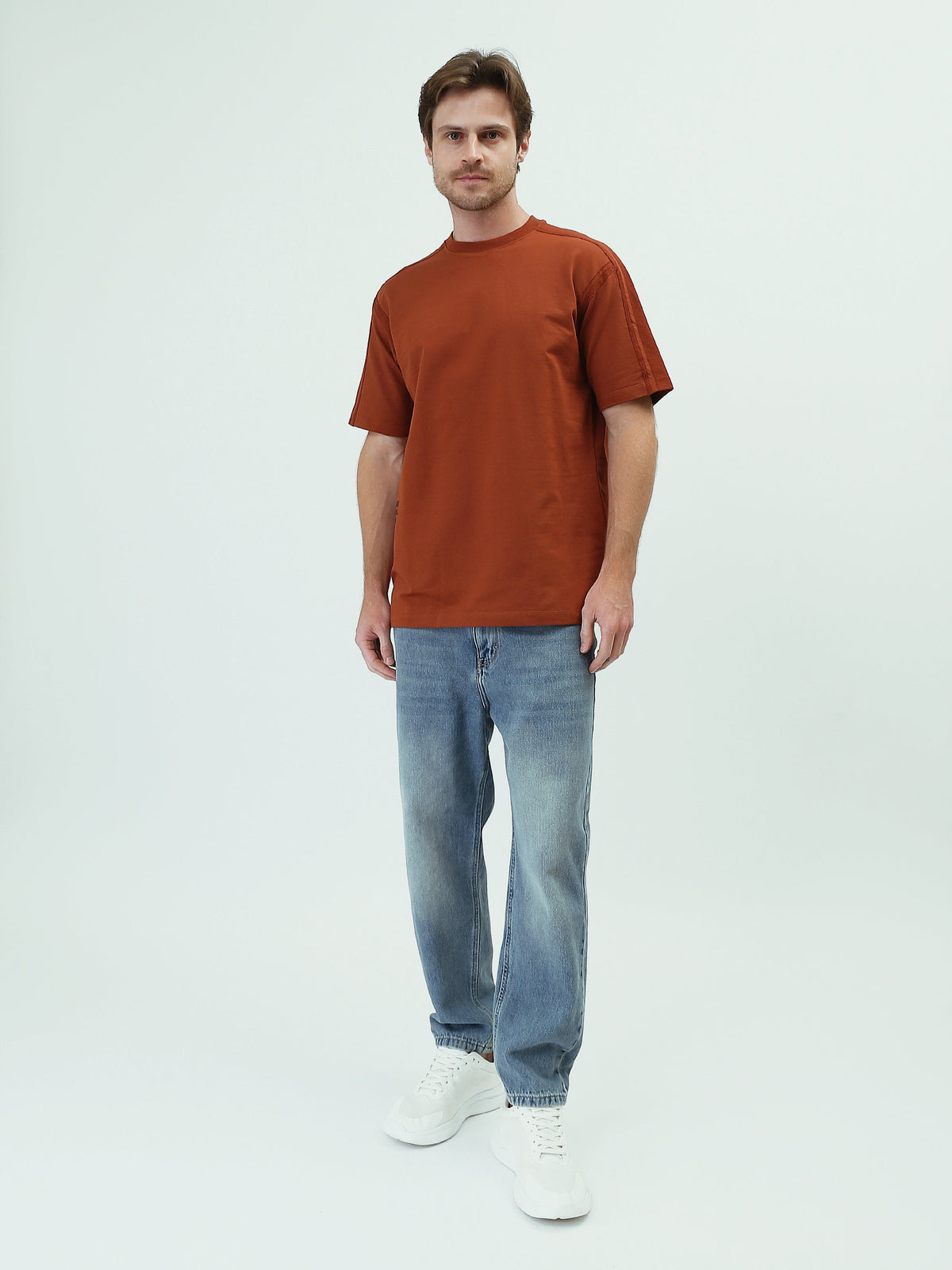 T-shirt Homme Oversize Minimaliste à Manches Courtes - TSH25SPR20331TM1