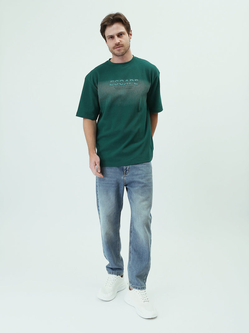 T-shirt Graphique Vert pour Homme - Look Moderne et Confortable - TSH25SPR20348TM1