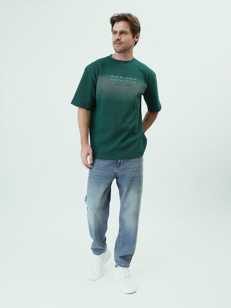T-shirt Graphique Vert pour Homme - Look Moderne et Confortable - TSH25SPR20348TM1