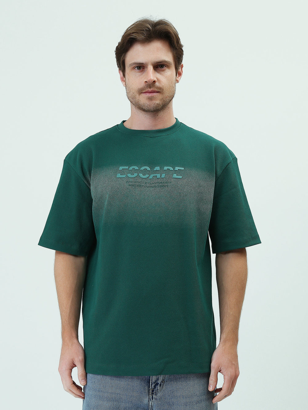 T-shirt Graphique Vert pour Homme - Look Moderne et Confortable - TSH25SPR20348TM1