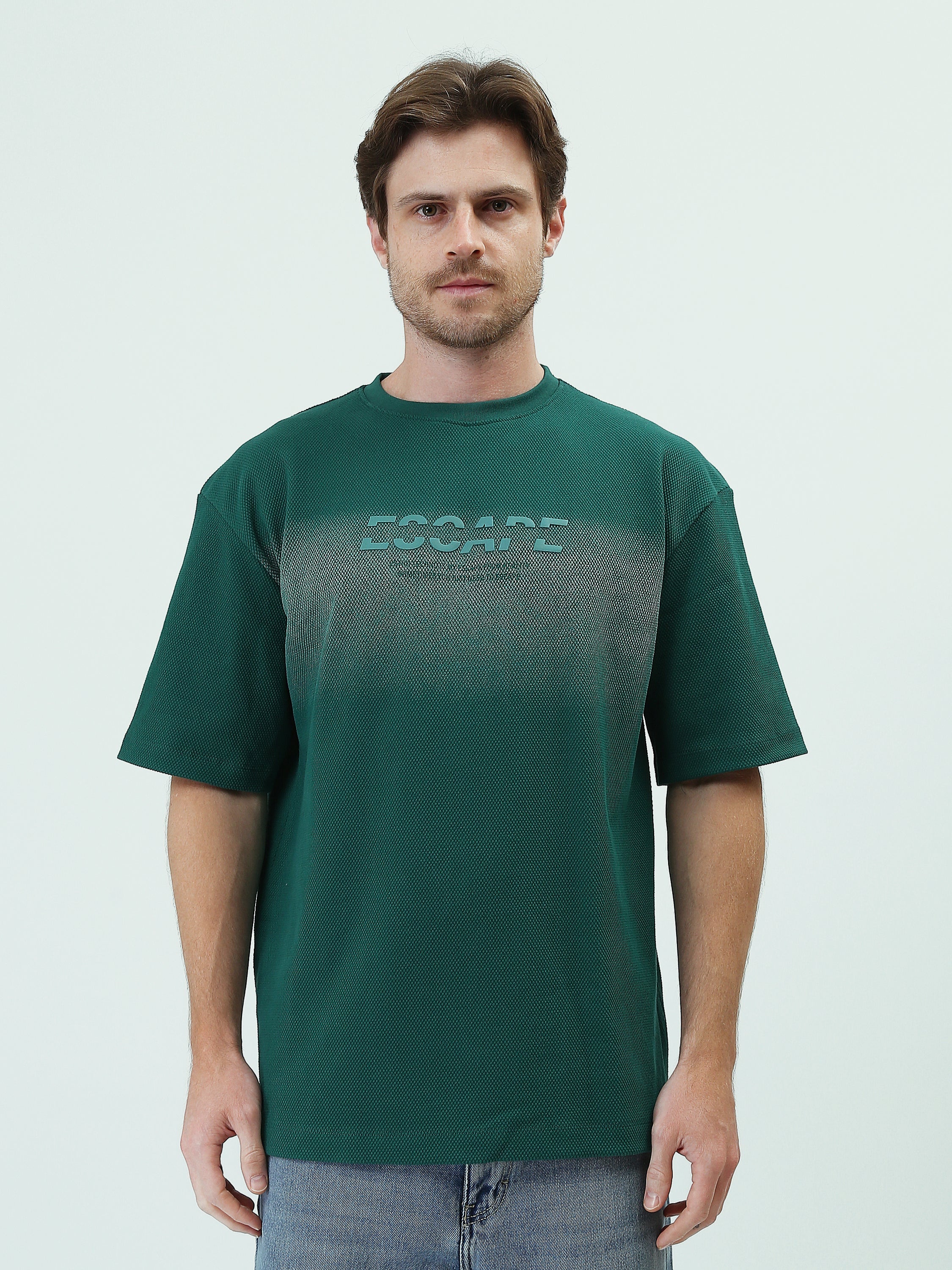 T-shirt Graphique Vert pour Homme - Look Moderne et Confortable - TSH25SPR20348TM1