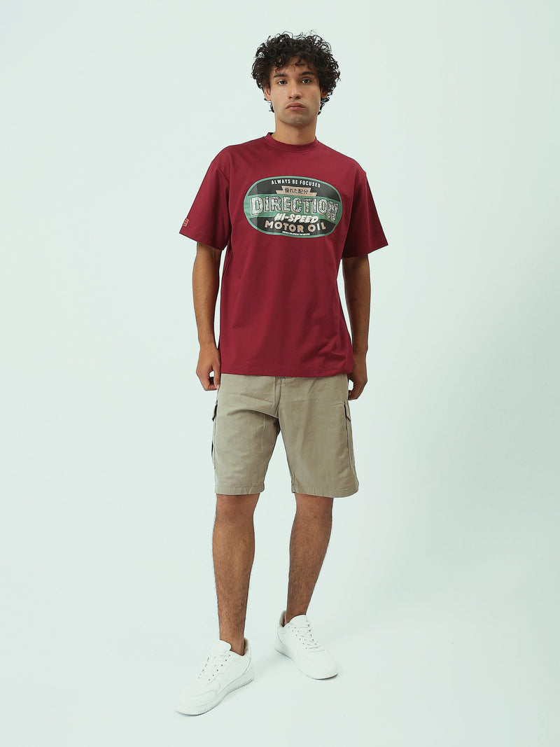 T-Shirt Homme Oversize à Grand Imprimé Vintage - TSH25SPR20465TM1