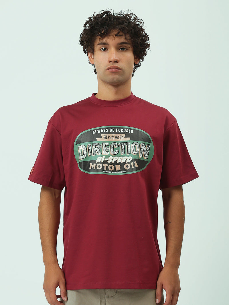 T-Shirt Homme Oversize à Grand Imprimé Vintage - TSH25SPR20465TM1
