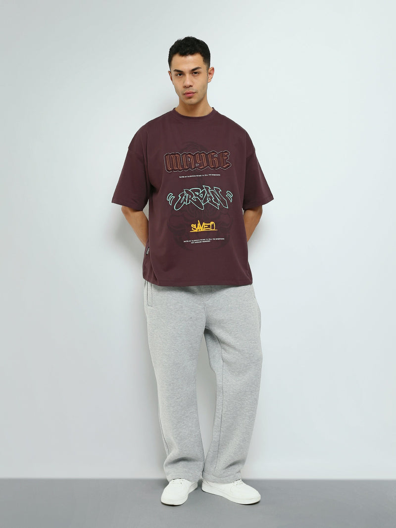 T-shirt Homme Oversize à Imprimé Graffiti Urbain - TSH25SPR20467TM1