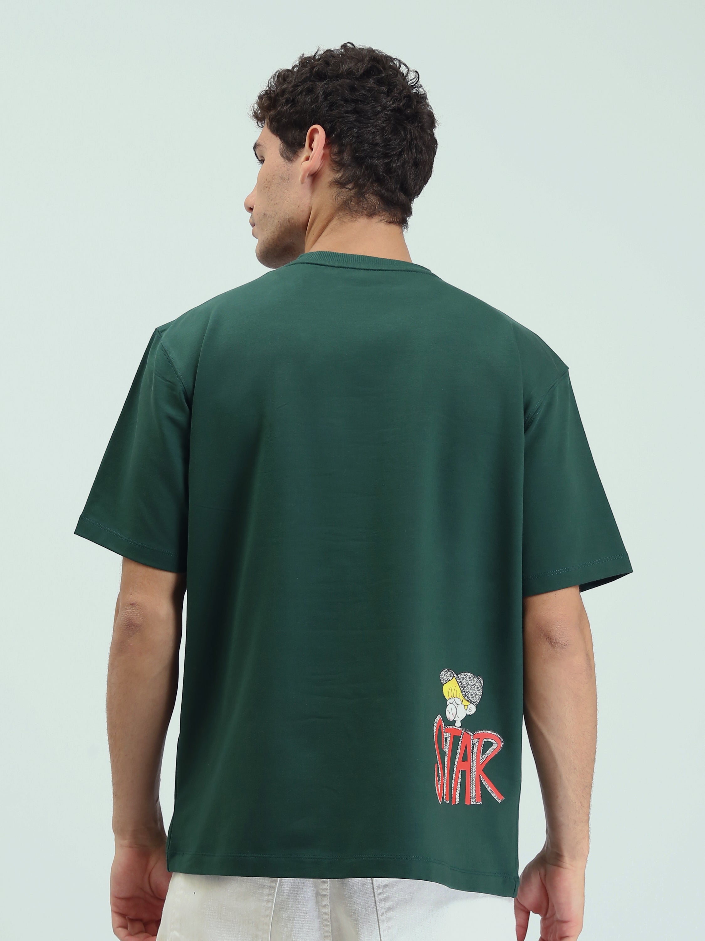 T-Shirt Homme Oversize à Imprimé Graphique – Style Streetwear - TSH25SPRO20256TM1