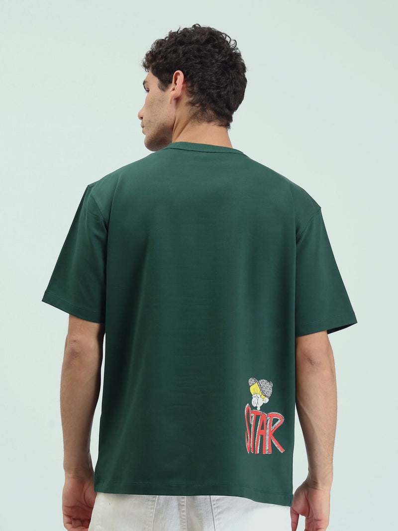 T-Shirt Homme Oversize à Imprimé Graphique – Style Streetwear - TSH25SPRO20256TM1