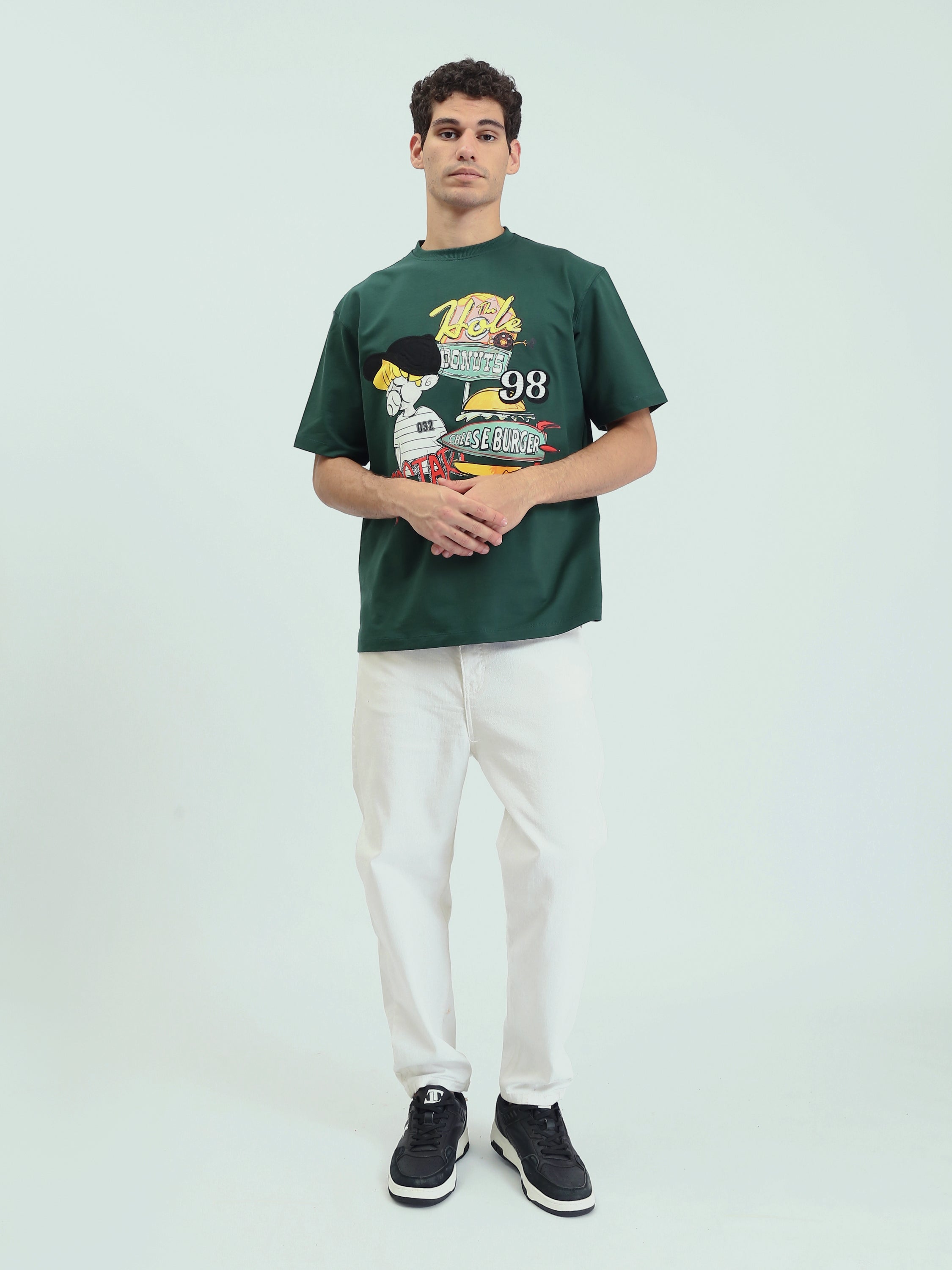 T-Shirt Homme Oversize à Imprimé Graphique – Style Streetwear - TSH25SPRO20256TM1