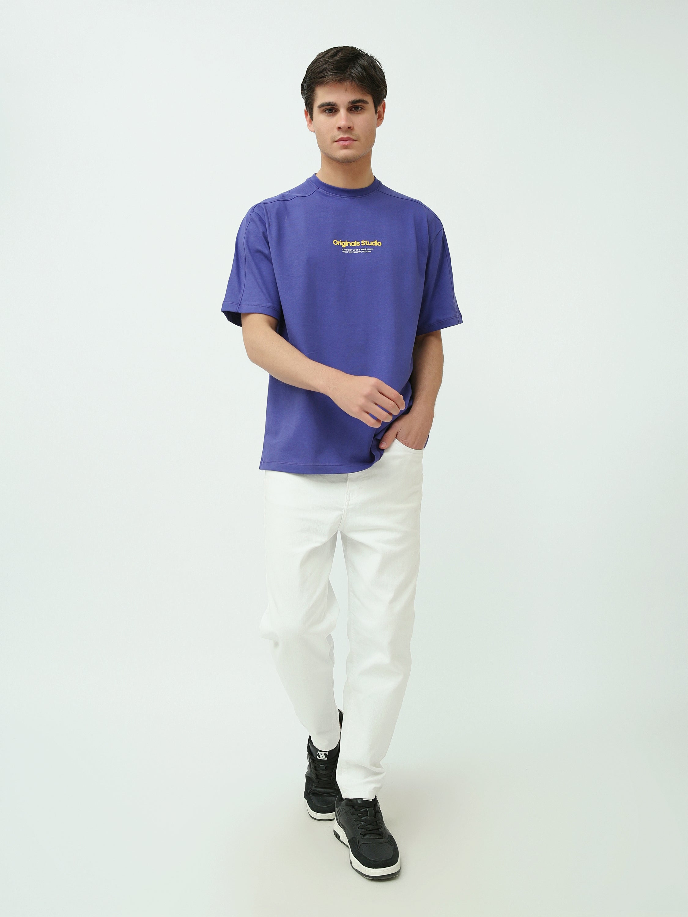 T-shirt Homme avec Imprimé – Style Décontracté et Moderne - TSH25SPRO20257TM1