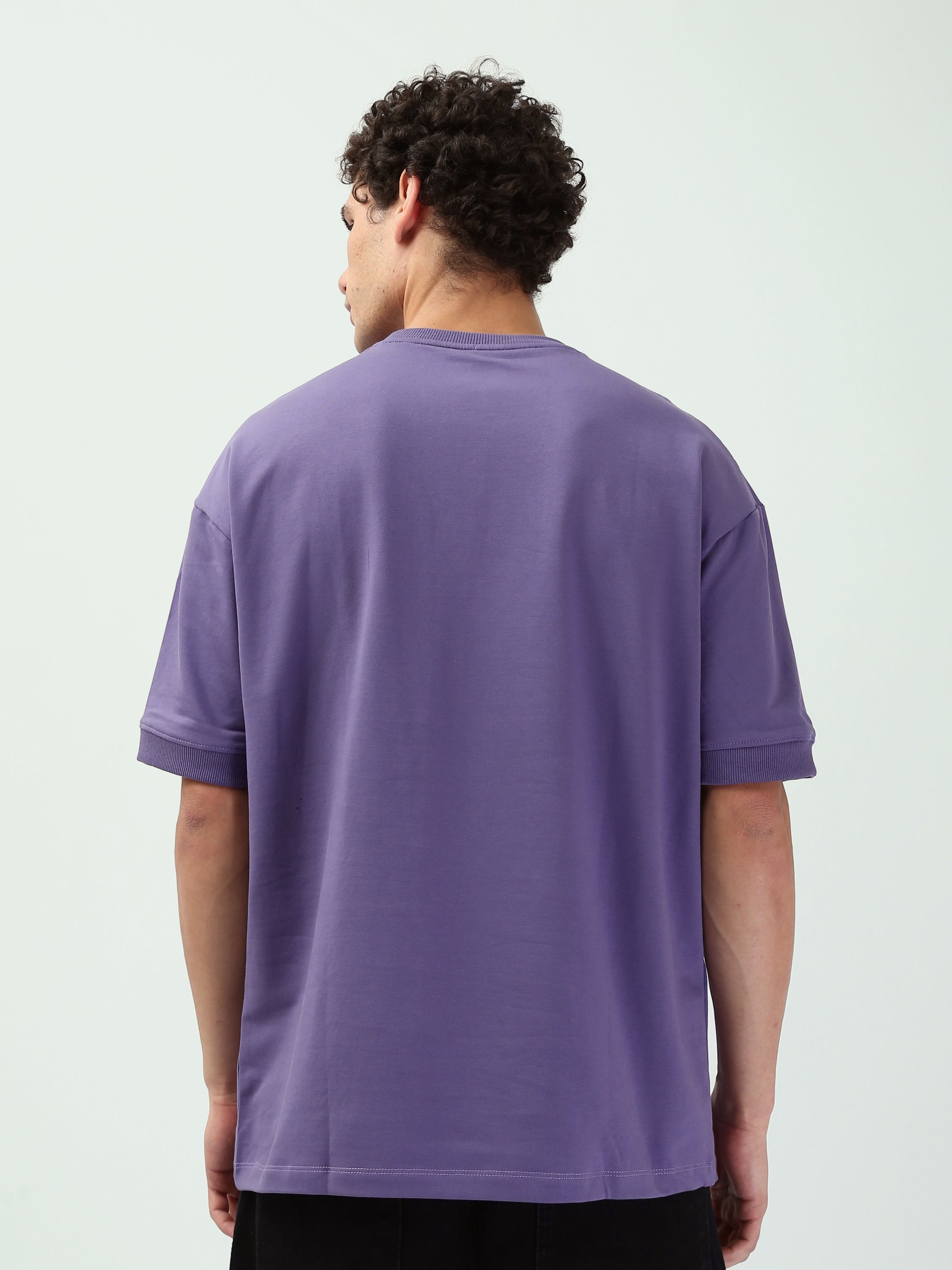 T-shirt noir homme "way to win" – Coupe loose et style décontracté - TSH25SPRO20266TM1