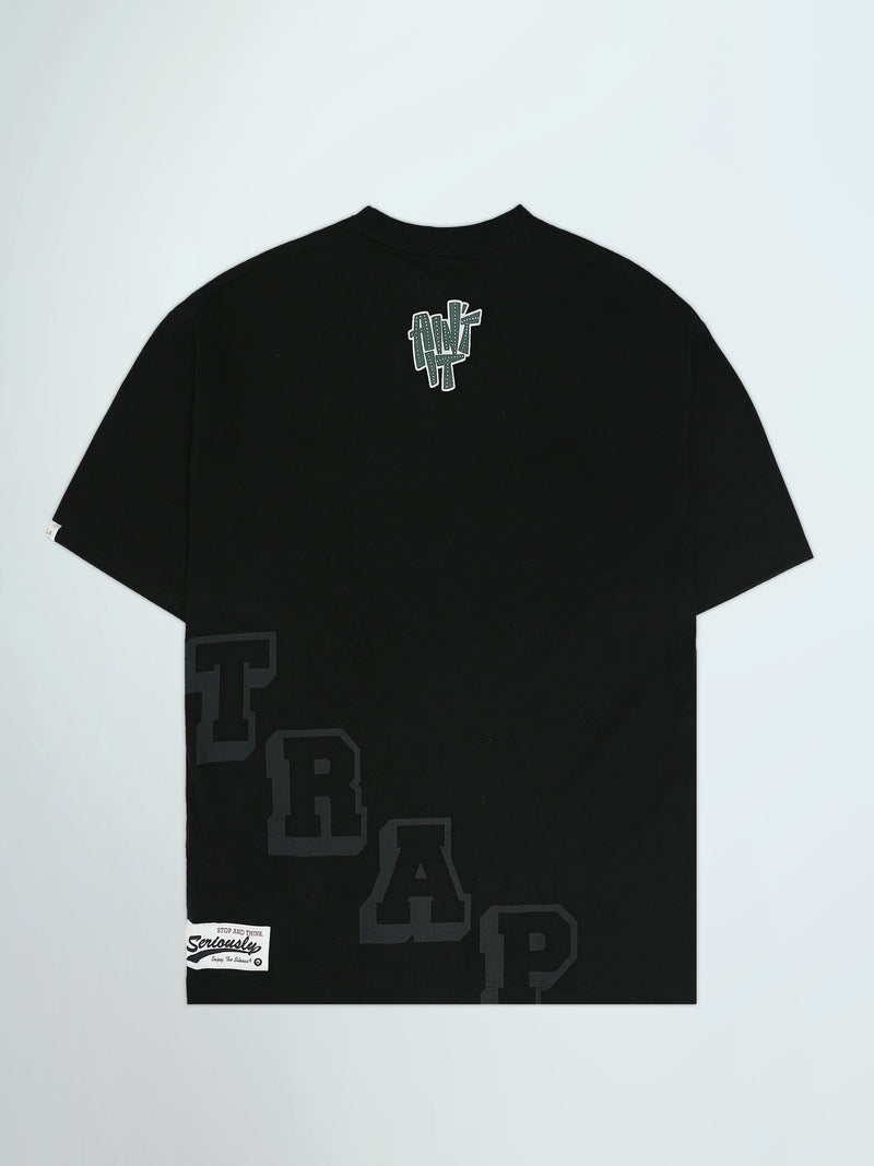 T-shirt Homme Oversize à Imprimés Typographiques Streetwear - TSH25SPRO20276TM1