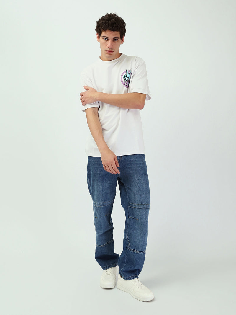 T-Shirt Homme Oversize à Imprimé Graphique Streetwear - TSH25SPRO20326TM1